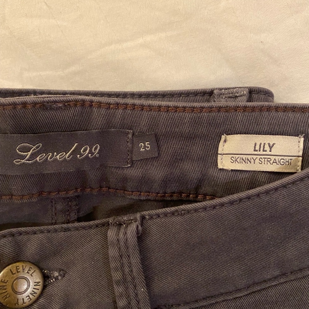 Level 99 LILY skinny straight jeans, gray